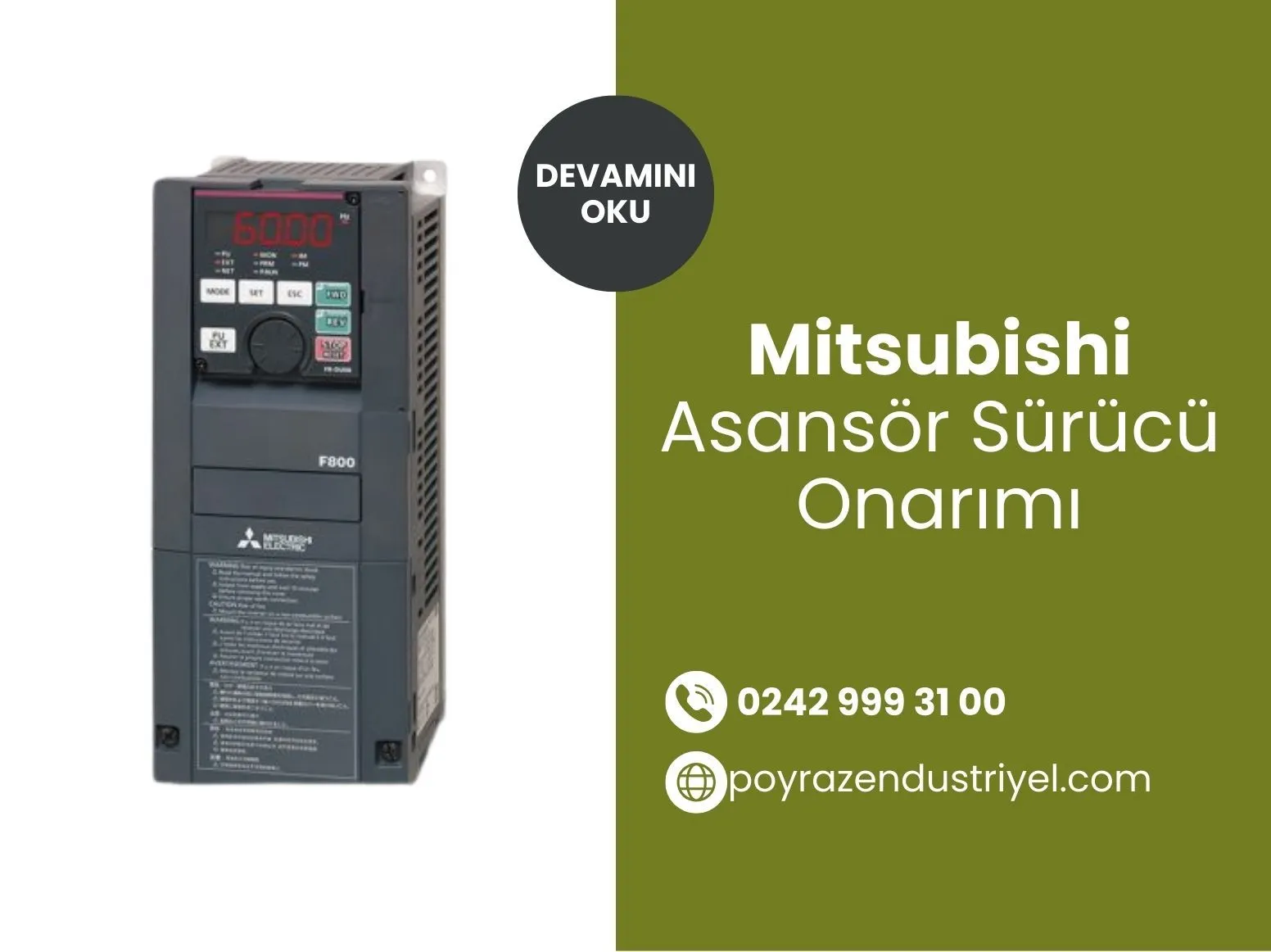 Mitsubishi Asansör Sürücü Onarımı